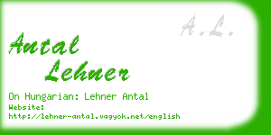 antal lehner business card